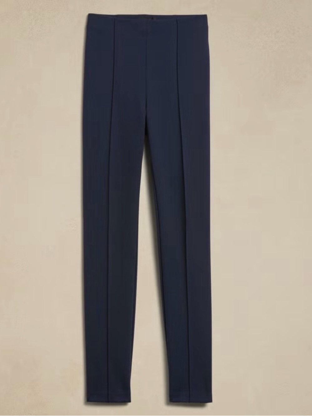 Banana Republic Skinny Everywhere Ponte Crop Pant Navy Blue XS Pull-On Stretch